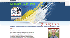 Desktop Screenshot of farbeundraum-neubukow.de